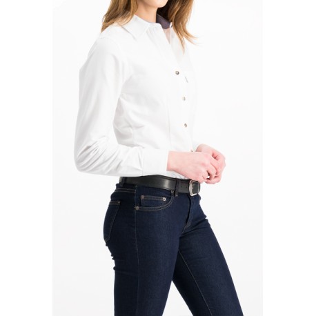 Blusa Casual Gabardina Oxford 100% Algodón