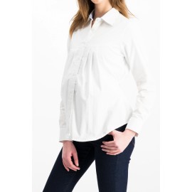 Blusa Casual Maternidad Gabardina Ligera 100% Algodón