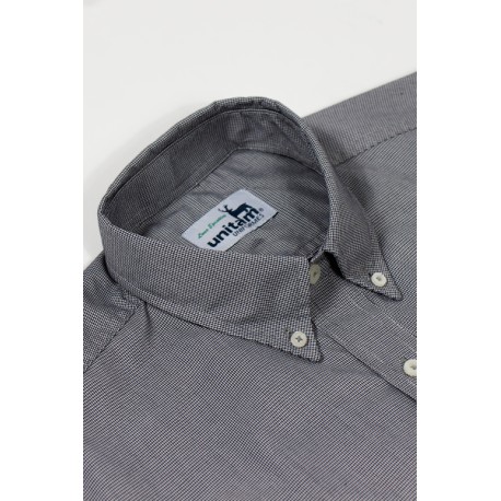 Camisa Ejecutiva Cuadritos Chekers 60% Alg. 40% Pol.