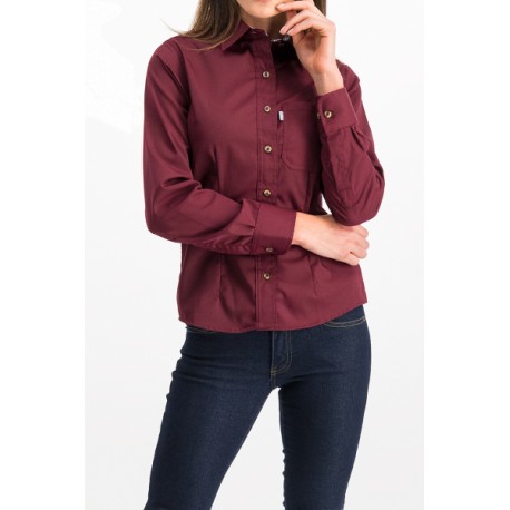 Blusa Casual Gabardina Ligera 65% Pol. 35% Alg.